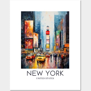 An Impressionist Painting of New York - United States Posters and Art